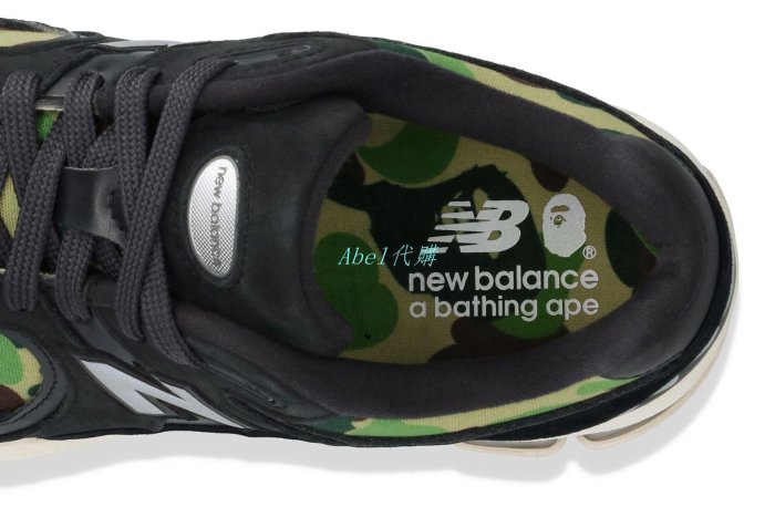 Abel代購BAPE NEW BALANCE APE 2002R 黑迷彩夜光鯊魚慢跑鞋現貨| Yahoo