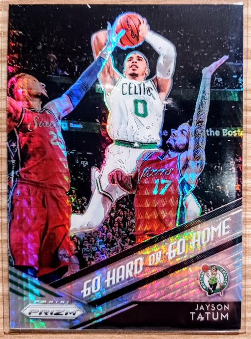 18-19 Prizm Jayson Tatum Go Hard or Go Home Hyper 亮特卡平行