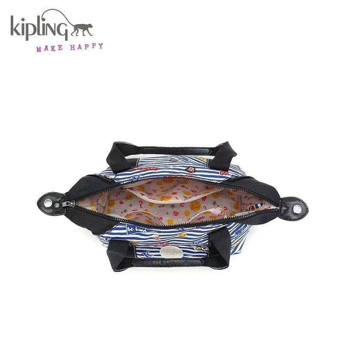 現貨直出 現貨 Kipling 猴子包 K70151 K13848 俏皮條紋猴 表情包系列 輕量 手提肩背斜背托特包 水餃包 媽媽包 防水 中號 明星大牌同款