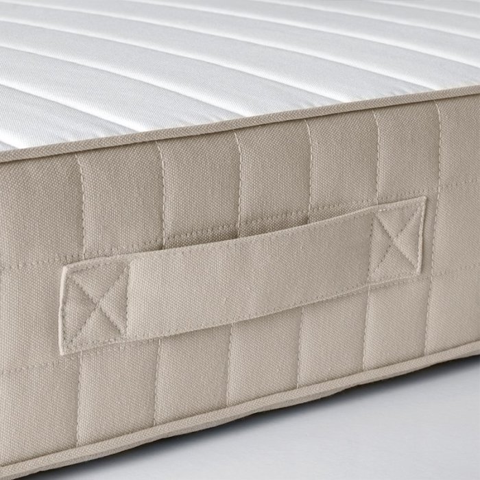 現貨熱銷-床墊IKEA宜家HAFSLO哈斯洛彈簧床墊單人雙人硬型床墊席夢思床墊
