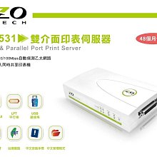 ~協明~ ZO TECH PS531 雙界面印表伺服器 / 支援一台平行埠及二台USB印表機