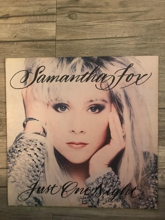 90年代西洋進口原版黑膠唱片 Samantha Fox just one night 1991 Vinyl LP Record Album