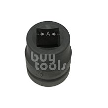 BuyTools-《專業級》氣動級1"八分四角套筒,貨車,卡車輪胎4角套筒,1吋四角17~23mm,台灣大廠製造「含稅」