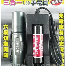 #網路大盤大#三合一 25W 超亮光 LED手電筒(LED-25W)$490  新莊可自取