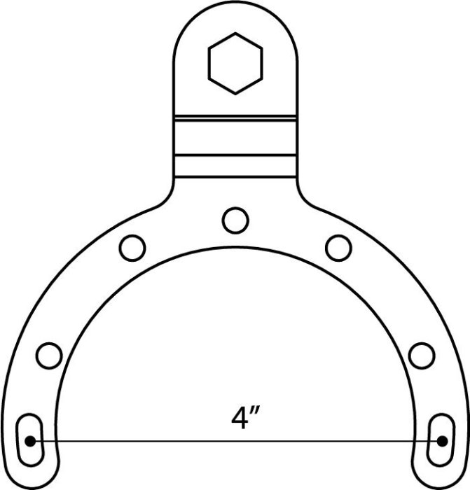 [ Ram Mounts 零件編號44 ]  大型油箱蓋座 RAM-B-411U