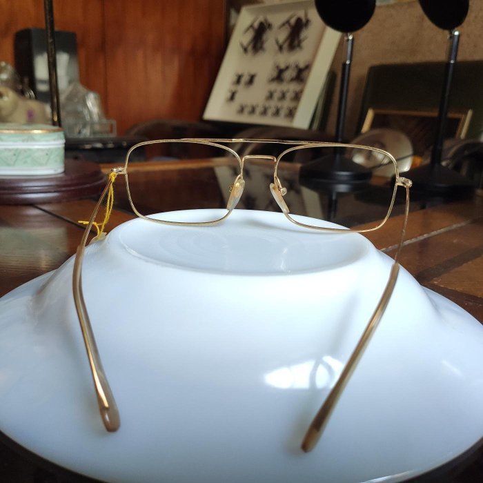 法國貓牌 Morel 眼鏡 鏡框 鍍金 細腳GF14k france glasses frame