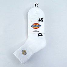 DICKIES 中筒襪 厚襪 運動襪 毛巾底 23-25cm 一組三入1849790001 白【iSport愛運動】