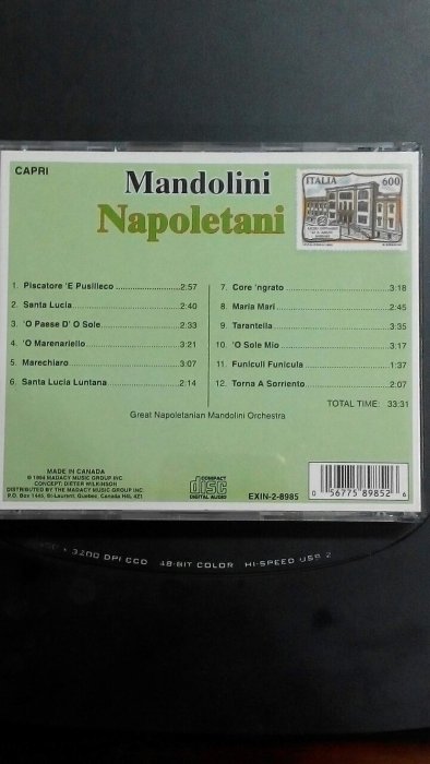 MADACY唱片/INTERNATIONAL/ Mandolini Napoletani