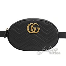 【茱麗葉精品】全新精品 GUCCI 專櫃商品 491294 GG Marmont 絎縫牛皮腰包/胸口包.黑 預購無現貨