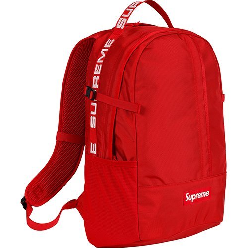 新品 supreme 18ss backpack red-