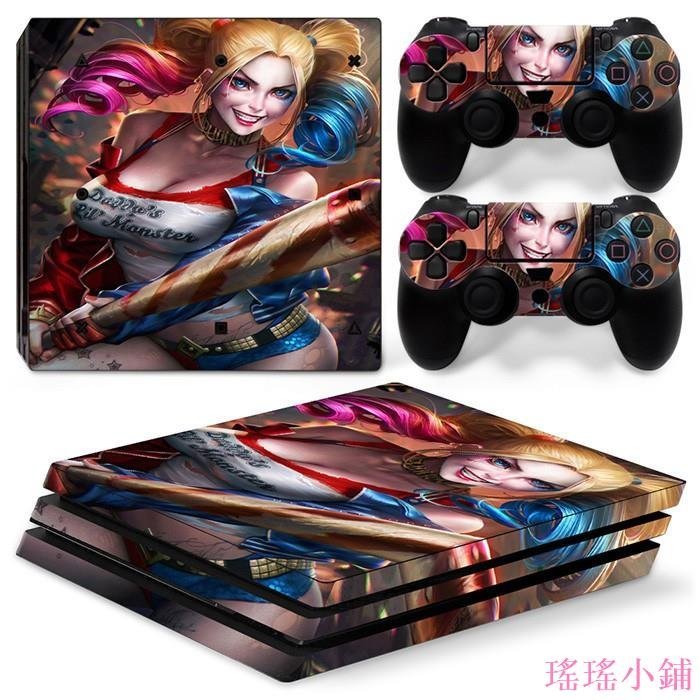 瑤瑤小鋪工廠直銷PS4 PRO貼紙PS4 PRO彩貼膜 痛機貼 鋼鐵俠 蜘蛛俠 超人隨機送LED燈 支持來圖定制