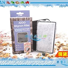 【~魚店亂亂賣~】台灣AZOO外掛過濾器1000型替換用濾棉2入(活性碳板、生化棉)銀箭、七星 小型過濾器 亦適用