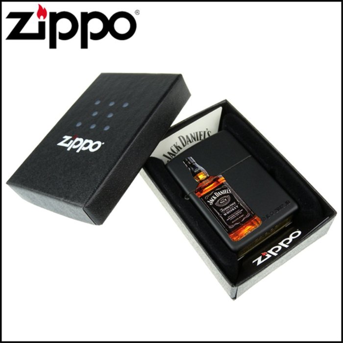 ☆哈洛德小舖☆【ZIPPO】美系~Jack Daniel''s威士忌-酒瓶圖案設計打火機NO.28422