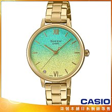 【柒號本舖】CASIO 卡西歐 SHEEN 閃耀銀河時尚女錶 / SHE-4548G-2A (台灣公司貨)