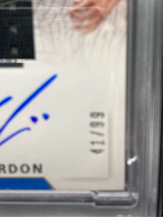 NBA 2017 National Treasure Aaron Gordon Auto /99 PSA 9 限量99張 金塊灌籃王 球衣簽名鑑定卡 卡面簽