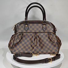 路易威登 LOUIS VUITTON LV 經典款 N51997 咖啡 棋盤格 抓皺拉鍊 肩背 手提包小款祖母包