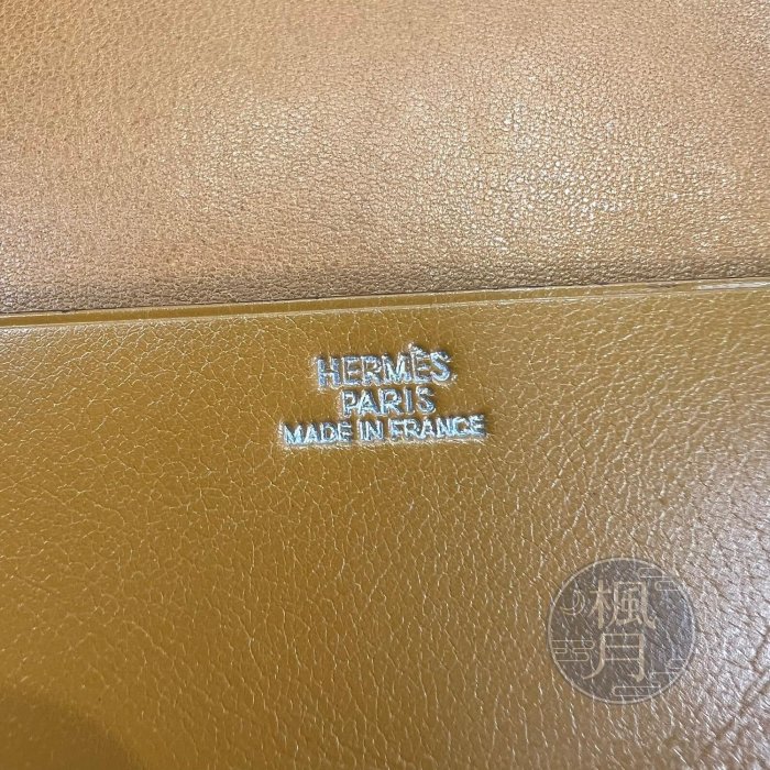 HERMES 愛馬仕  □I 刻 棕色 護照夾 卡夾 皮夾 皮件 證件夾 配件 時尚精品配件