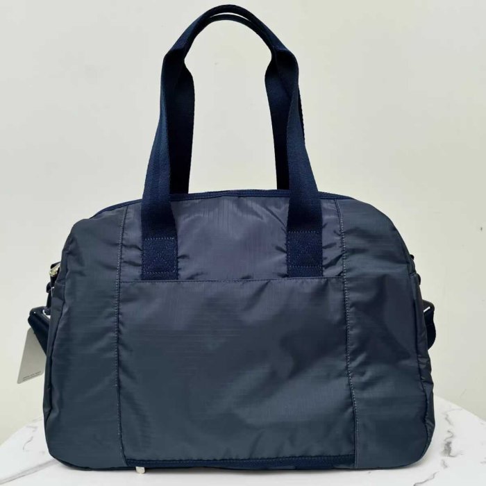 Lesportsac x familiar 聯名系列 深藍 3356 手提肩背斜背旅行袋 運動包 輕量 多夾層 背面可插行李箱 降落傘防水材質 限量