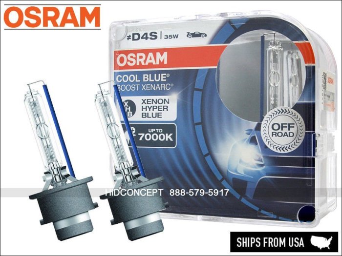 預購 D2S D4S Osram Cool Blue Boost 66240cbb 7000k HID Xenon d1s d3s  philips whv2