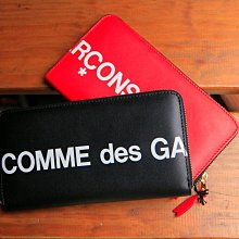 Comme des Garçons CDG 真皮 長夾 黑 紅 現貨