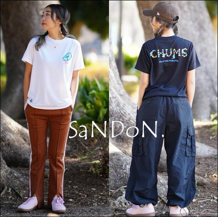 SaNDoN x『CHUMS』彩色點點設計可愛印花清新短TEE 240404