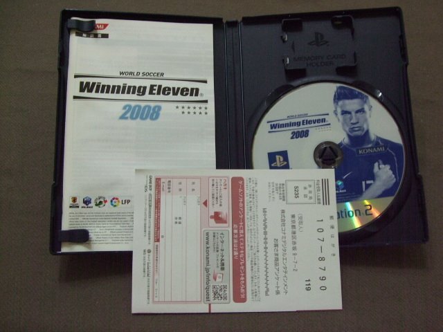『懷舊電玩食堂』《正日本原版》【PS2】實體拍攝 世界足球競賽 Winning Eleven 2008(盒書附回函卡)