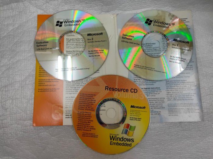 【電腦零件補給站】Microsoft Windows XP Embedded 英文版 嵌入式作業系統