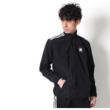 【Dr.Shoes 】Adidas Class Action Jacket 男裝 黑 三線 休閒 立領外套 DU8324