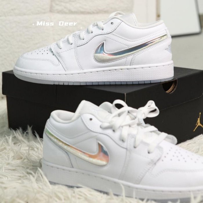 Nike Air Jordan 1 low 星空流沙 低筒 喬丹 復古 休閒鞋 白色 FQ9112100