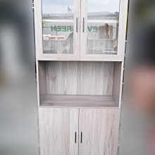 【二手家具】台北百豐悅2手家具-二手餐櫃二手廚櫃庫存新品灰橡色81公分電器櫃置物櫃收納櫃儲物櫃中和二手家具三重二手家具