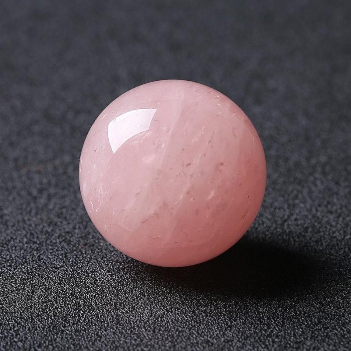 水晶原石天然粉水晶球擺件辦公室客廳水晶工藝品粉水晶球擺件