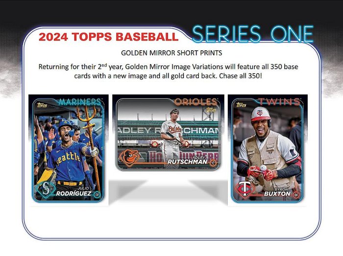 2024 MLB Topps Series One 棒球卡正規系列一HTA Jumbo盒卡*全新未拆封