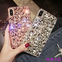 西米の店iphone13 pro max蘋果XR手機殼xs max女款i14保護套i8plus純色鑲鑽i12水鑽殼i11防