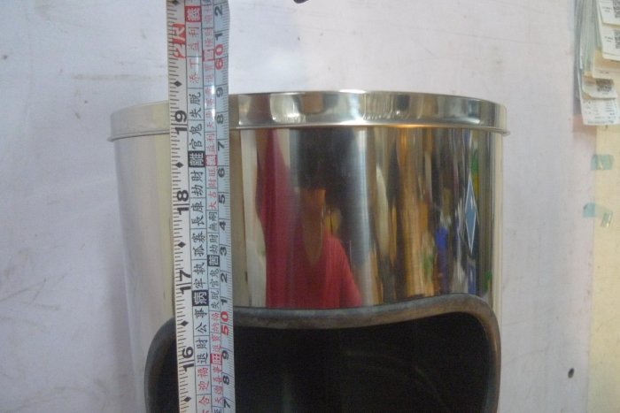 以琳の屋 ~庫存品 未使用 直立式落地垃圾桶 菸灰缸 直立式不鏽鋼垃圾桶 功能正常『一元起標 』--(x1009)2