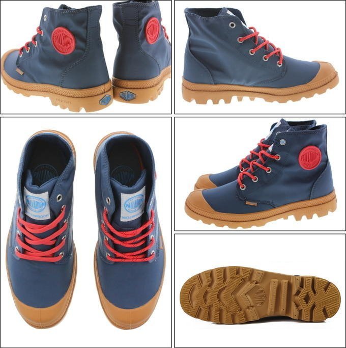 =CodE= PALLADIUM PAMPA PUDDLE LITE+ WP 防水輕量軍靴(深藍紅)76117-482女