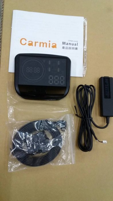 巨城汽車 CARMIA 抬頭顯示器 HRV 對應原車 胎壓偵測器 多功能顯示 OBD2專用接頭 含氣嘴 新竹 威德