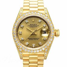 【JDPS 久大御典品 / 勞力士專賣】ROLEX 69158 女錶 原廠鑽石時標+鑽圈 18K金 編號H32039