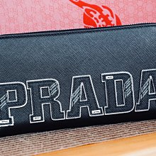 Prada 2ML317 PRADA LOGO Zip Wallet 多格層拉鍊長夾 黑 現貨