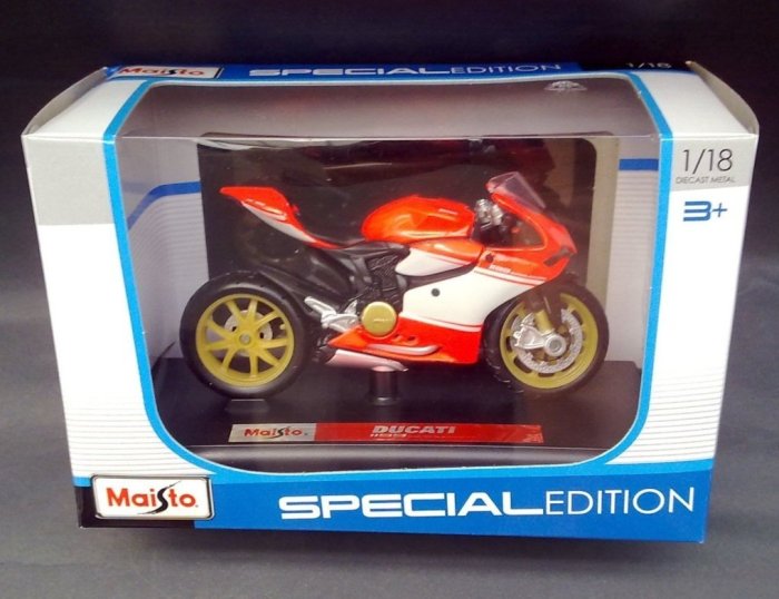 【杜卡迪摩托車模型】Ducati 1199 Superleggera 2014 重機模型 Maisto 1/18精品車模