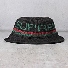 【HYDRA】Supreme Knit Logo Crusher 紅綠 字體 漁夫帽 【SUP418】