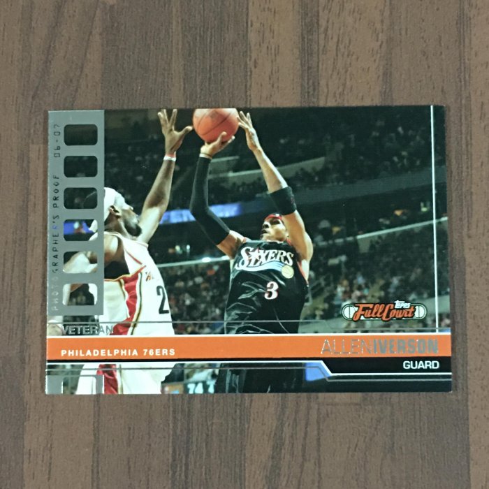 【畢拉卡鋪】Allen Iverson 2006-07 Topps Full Court /1999 平行限量卡 同框 LeBron James