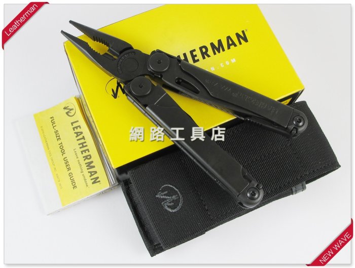 網路工具店『LEATHERMAN NEW WAVE 多功能工具鉗-軍事黑』(831331)