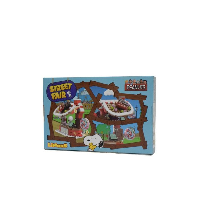 金卡價168 二手 LiNoos Snoopy立體積木拼圖系列-遊樂園 569900001240 02