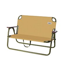 【大山野營】日本限量款 Coleman CM-34676 輕鬆摺疊長椅/土狼棕 摺疊椅 折疊椅 情人椅 雙人椅 休閒椅