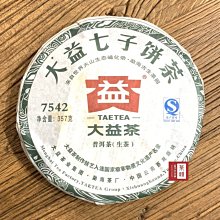 【茶韻】勐海大益茶廠-2012年 7542 201實體店面.優質茶樣 30g