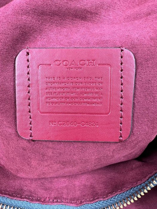 DanDan代購 COACH C4824 Lori Shoulder Bag 新款魚嘴托特包 單肩手提包 拉鏈隔層大容量