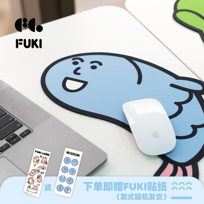 現貨 FUKI LAND鼠標墊動漫周邊卡通臉型電腦桌墊辦公用品