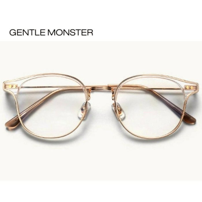 GENTLE MONSTER ►ALIO（透明色框×金色鈦金屬）貓眼框型 眼鏡 光學鏡框 中性款 ｜100%全新正品｜特價!