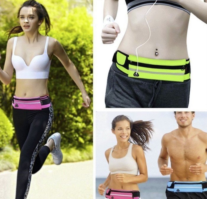 運動腰包 戶外跑步 腰帶手機包 貼身多功能 馬拉松 健身 收納包 腰包