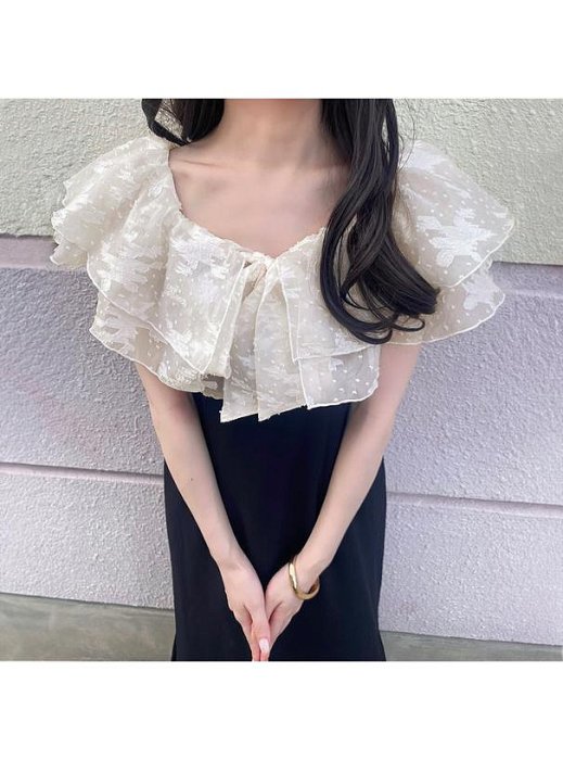 LuxyStar日本代購 GRL春季推薦折扣款花朵短版上衣+洋裝二件組